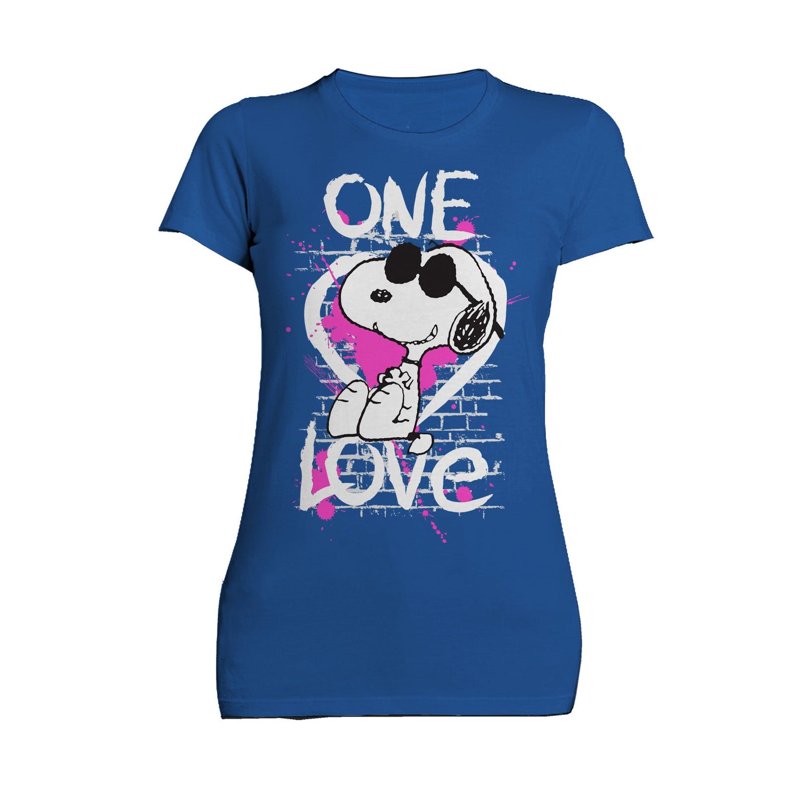 Peanuts Snoopy Graphic One Love Official Women's T-shirt