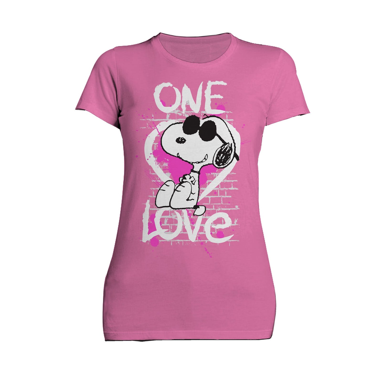 Peanuts Snoopy Graphic One Love Official Women's T-shirt