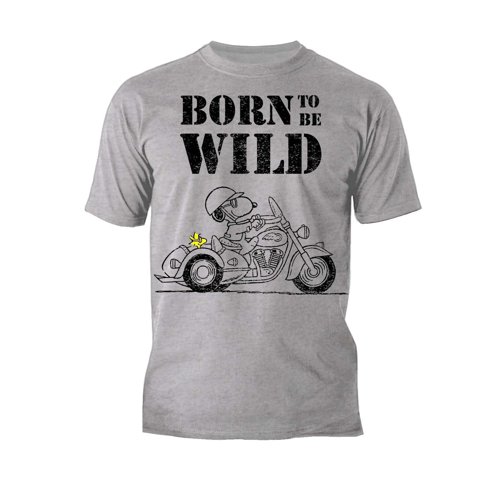 Peanuts Snoopy Sketch Born Wild Official Men's T-shirt