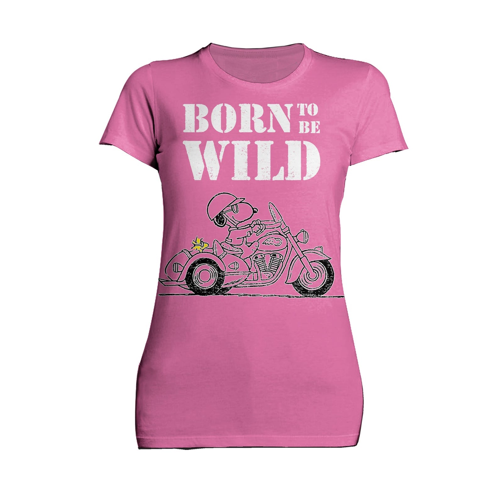 Peanuts Snoopy Sketch Born Wild Official Women's T-shirt