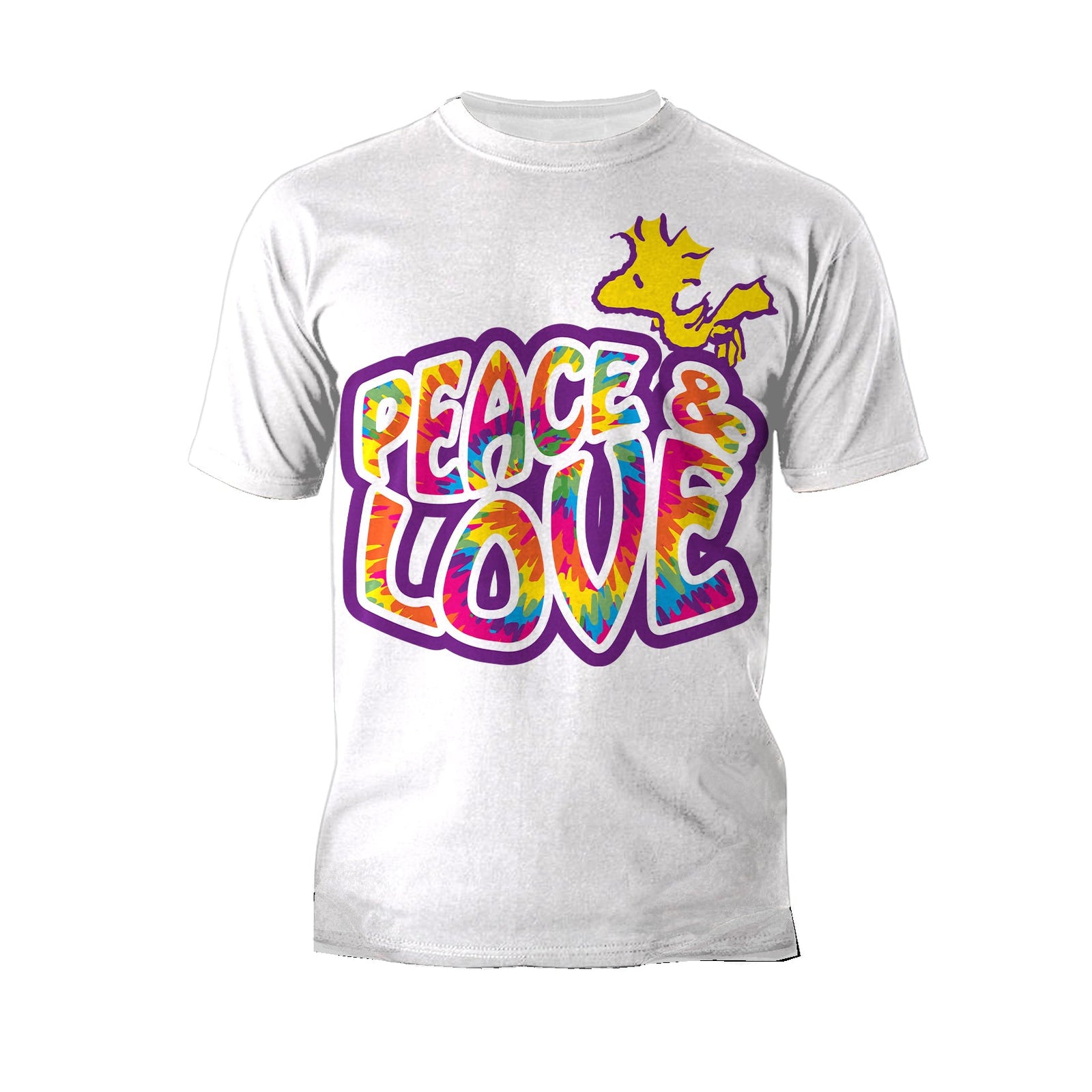 Peanuts Woodstock Peace Love Official Men's T-shirt