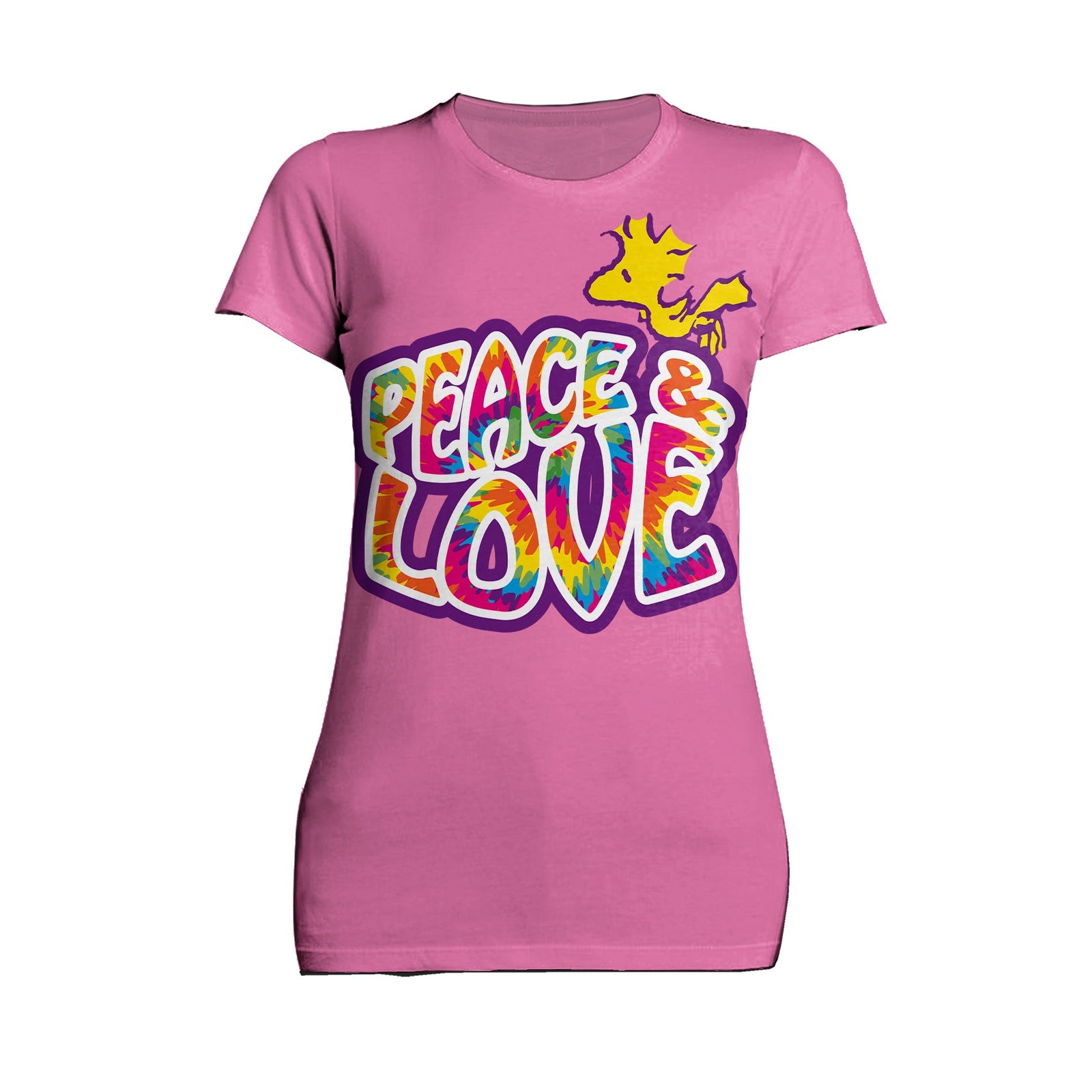 Peanuts Woodstock Peace Love Official Women's T-shirt