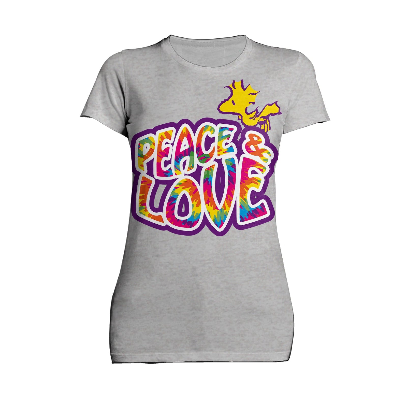 Peanuts Woodstock Peace Love Official Women's T-shirt