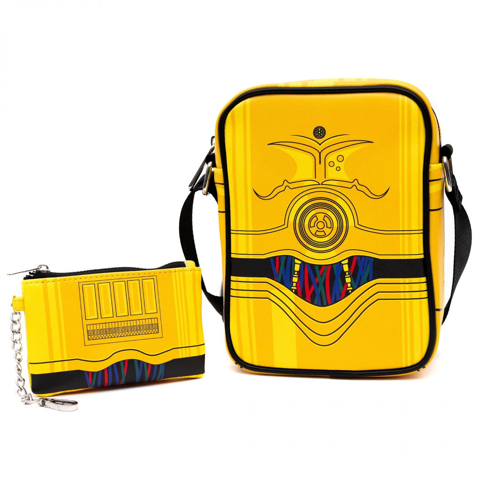 Star Wars C-3PO Crossbody Bag and Keychain Coin Purse Combo