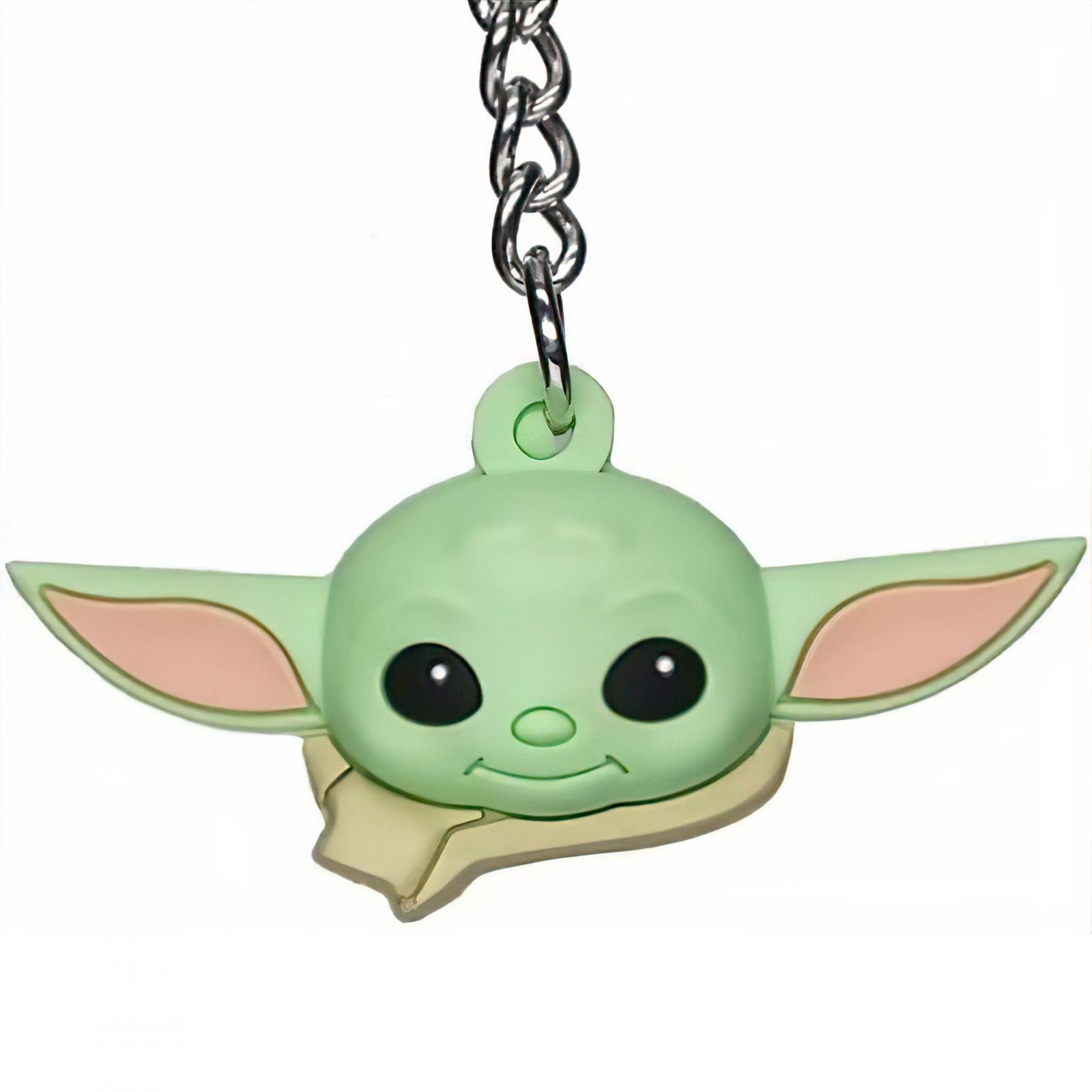 Star Wars The Mandalorian Grogu Face 3D Foam Ball Keychain