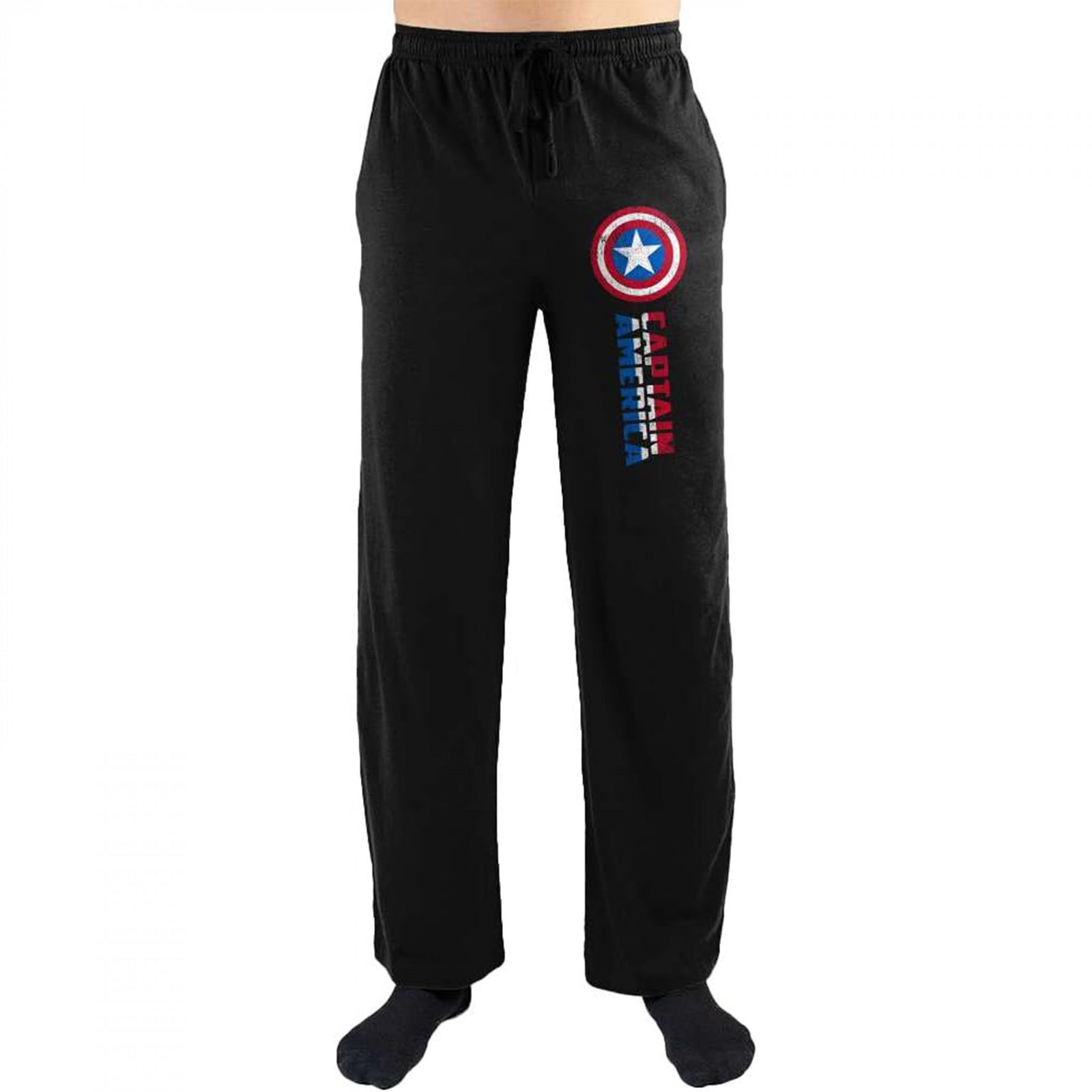 Captain America Red White and Blue Logo Pajama Pants