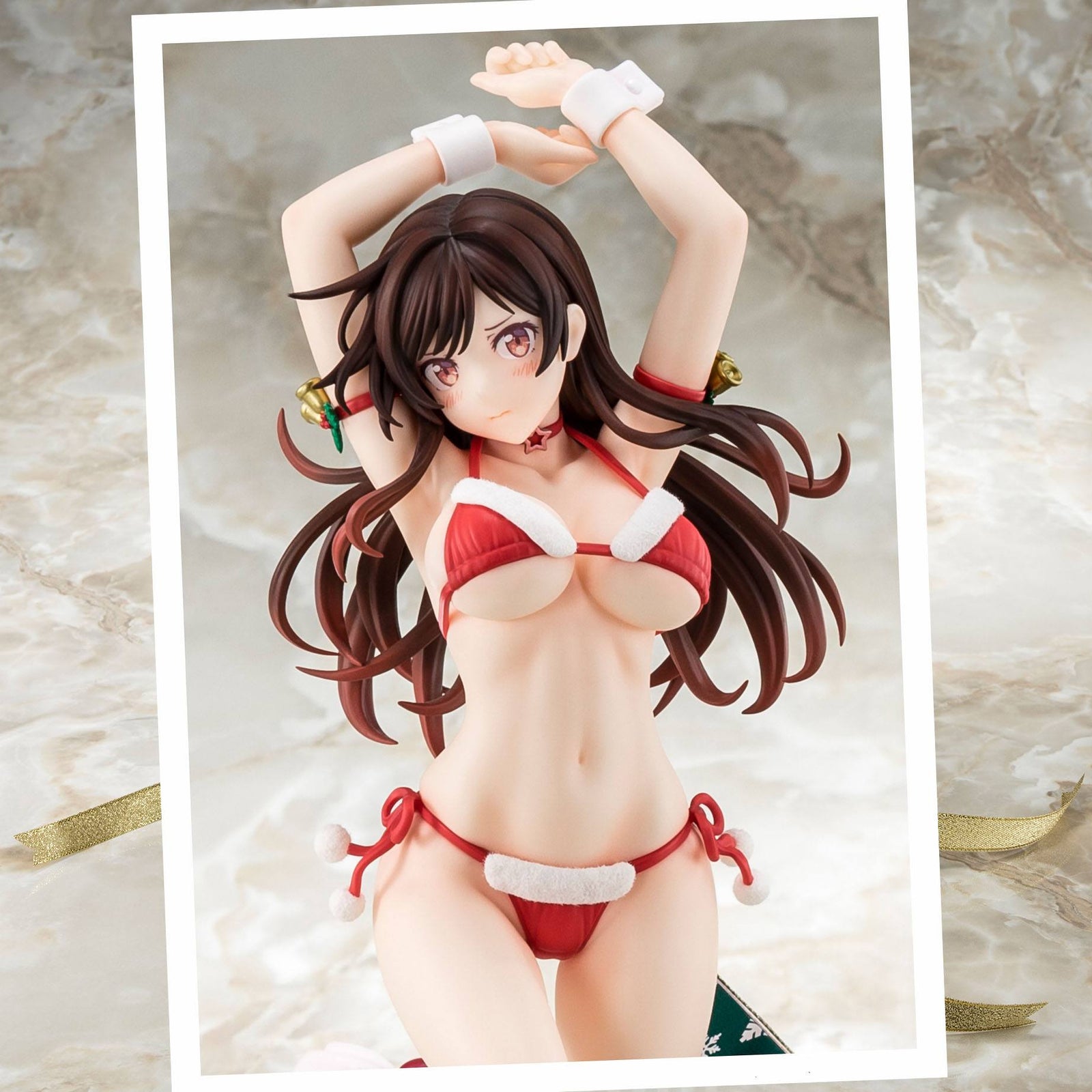 Rent-A-Girlfriend PVC Statue 1/6 Mizuhara Chizuru Santa Bikini de Fuwamoko 2nd Xmas 26 cm