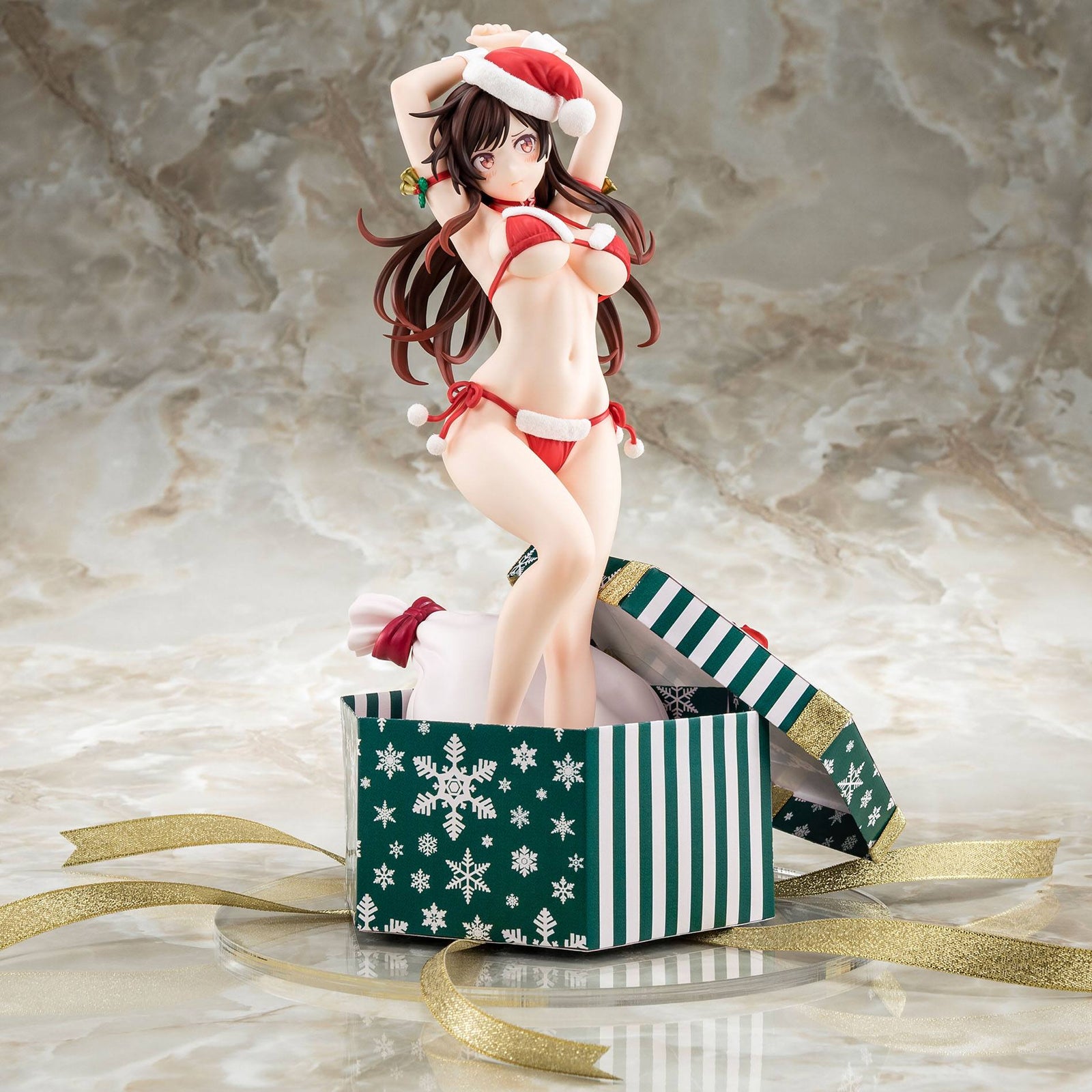 Rent-A-Girlfriend PVC Statue 1/6 Mizuhara Chizuru Santa Bikini de Fuwamoko 2nd Xmas 26 cm