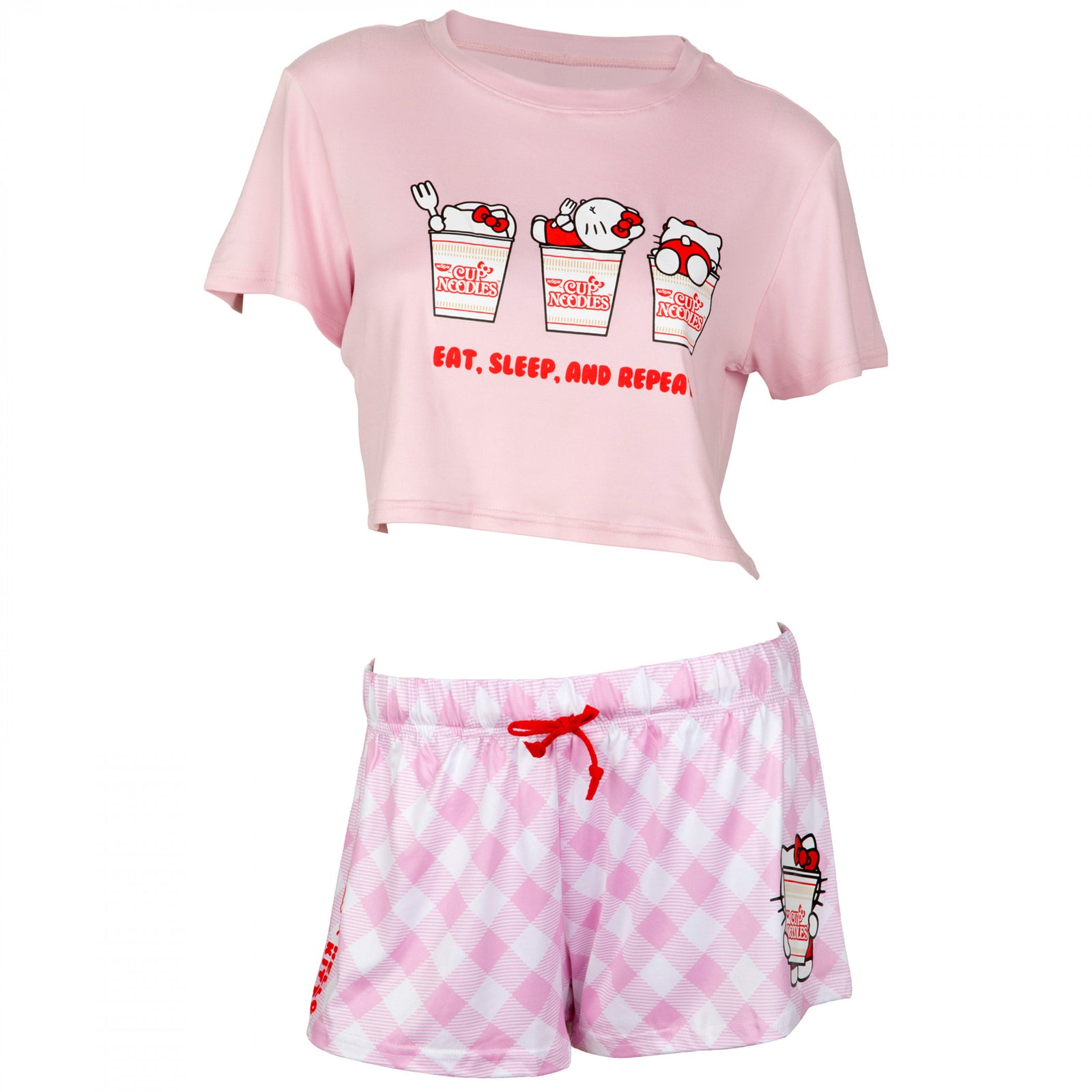 Hello Kitty Sanrio x Nissin Eat Sleep and Repeat Lounge Set