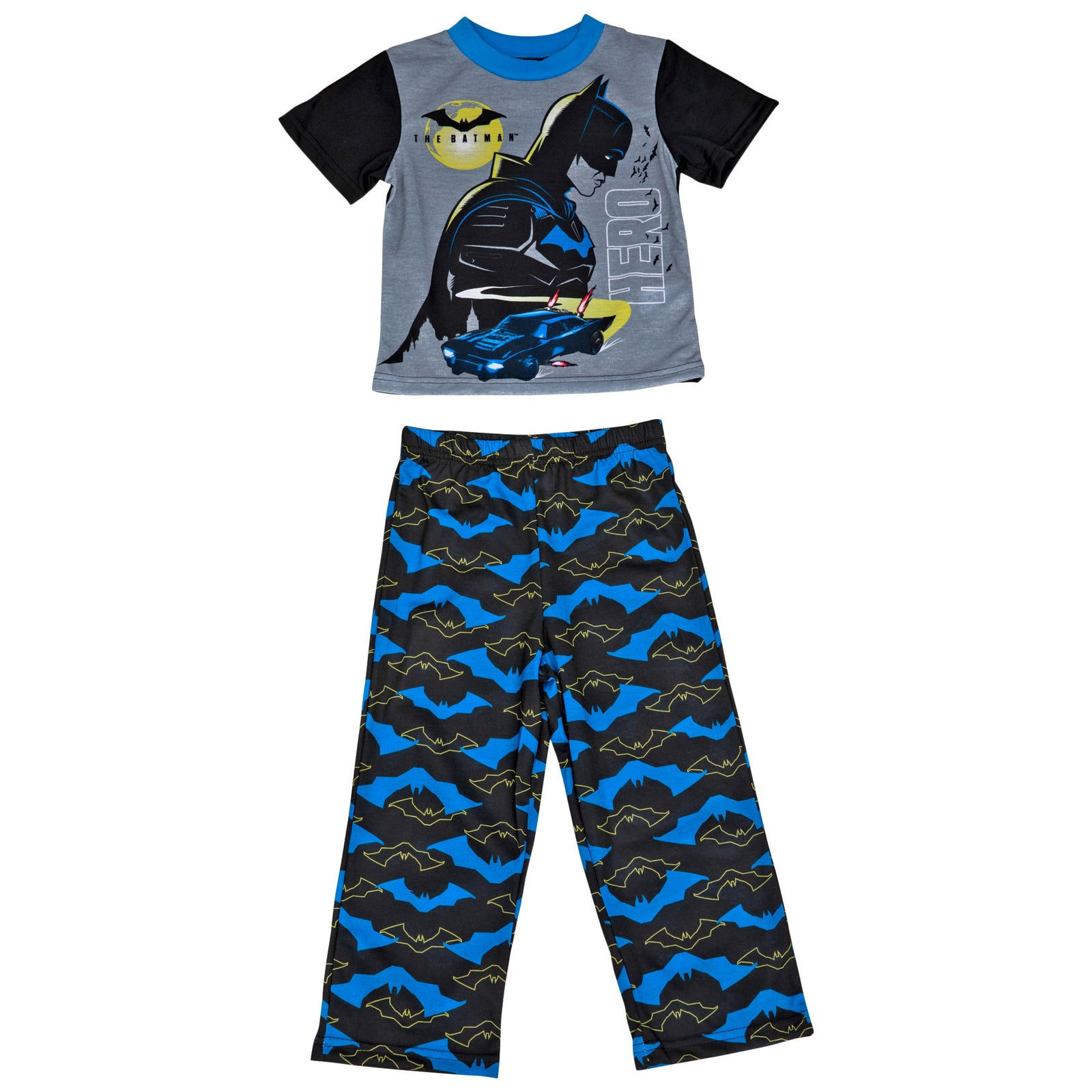 Batman Youth 2-Piece T-Shirt and Pants Sleep Set