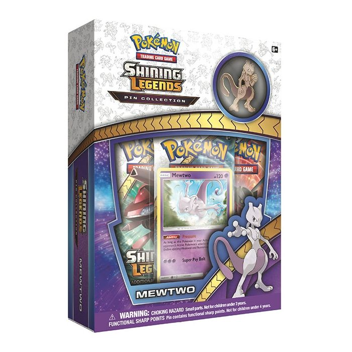 Pokemon Shining Legends Mewtwo Pin Collection