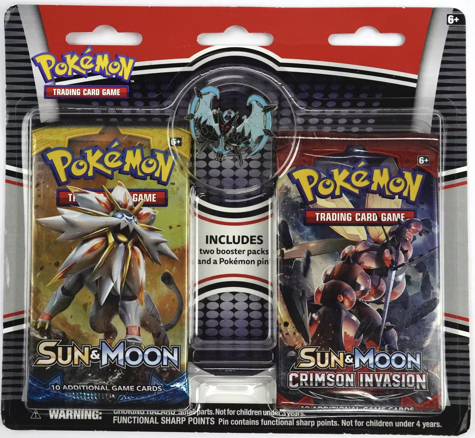 Pokemon Sun & Moon and Crimson Invasion Pin Pack