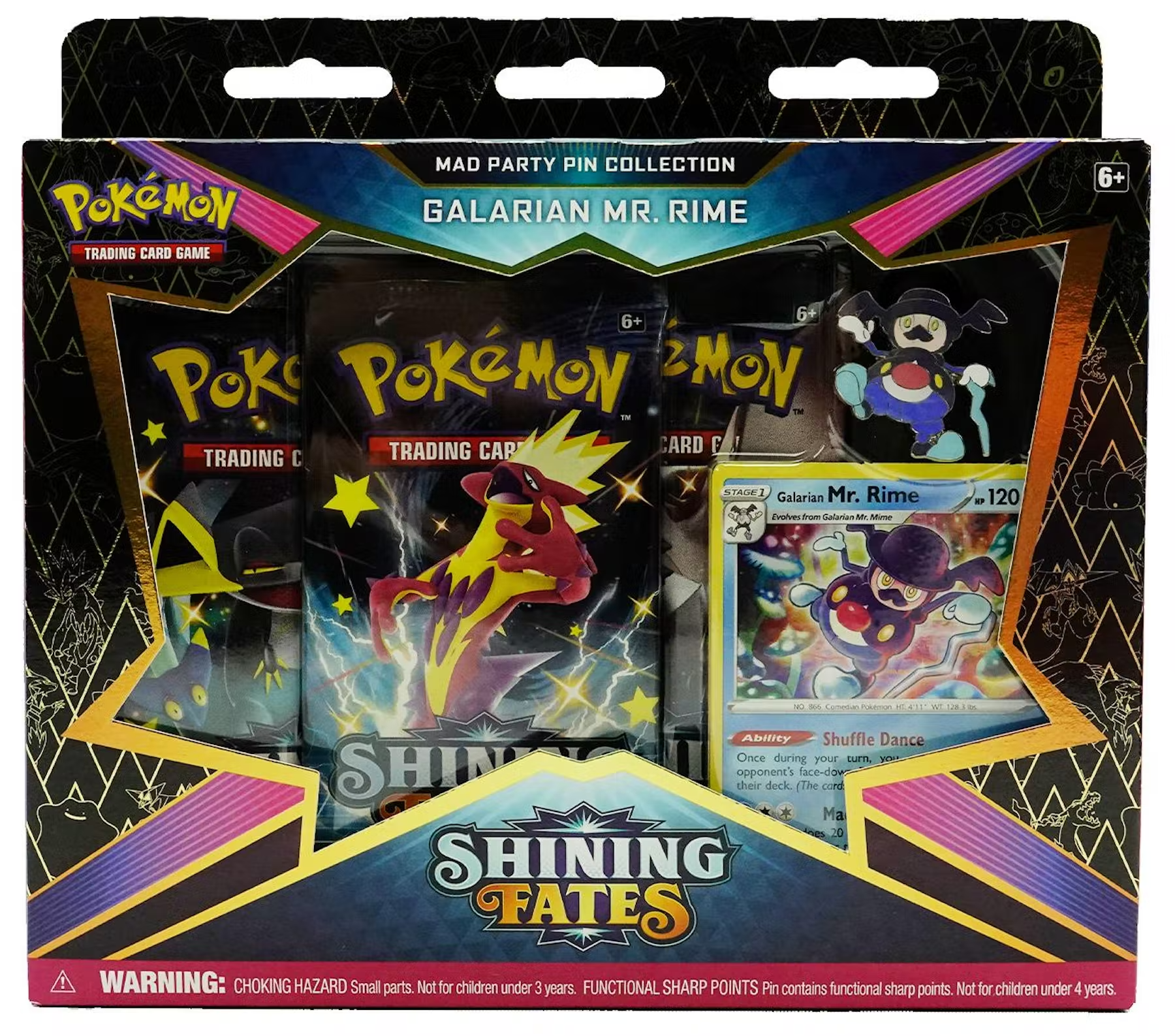 Pokemon Shining Fates Mad Party Pin Collection Mr. Rime