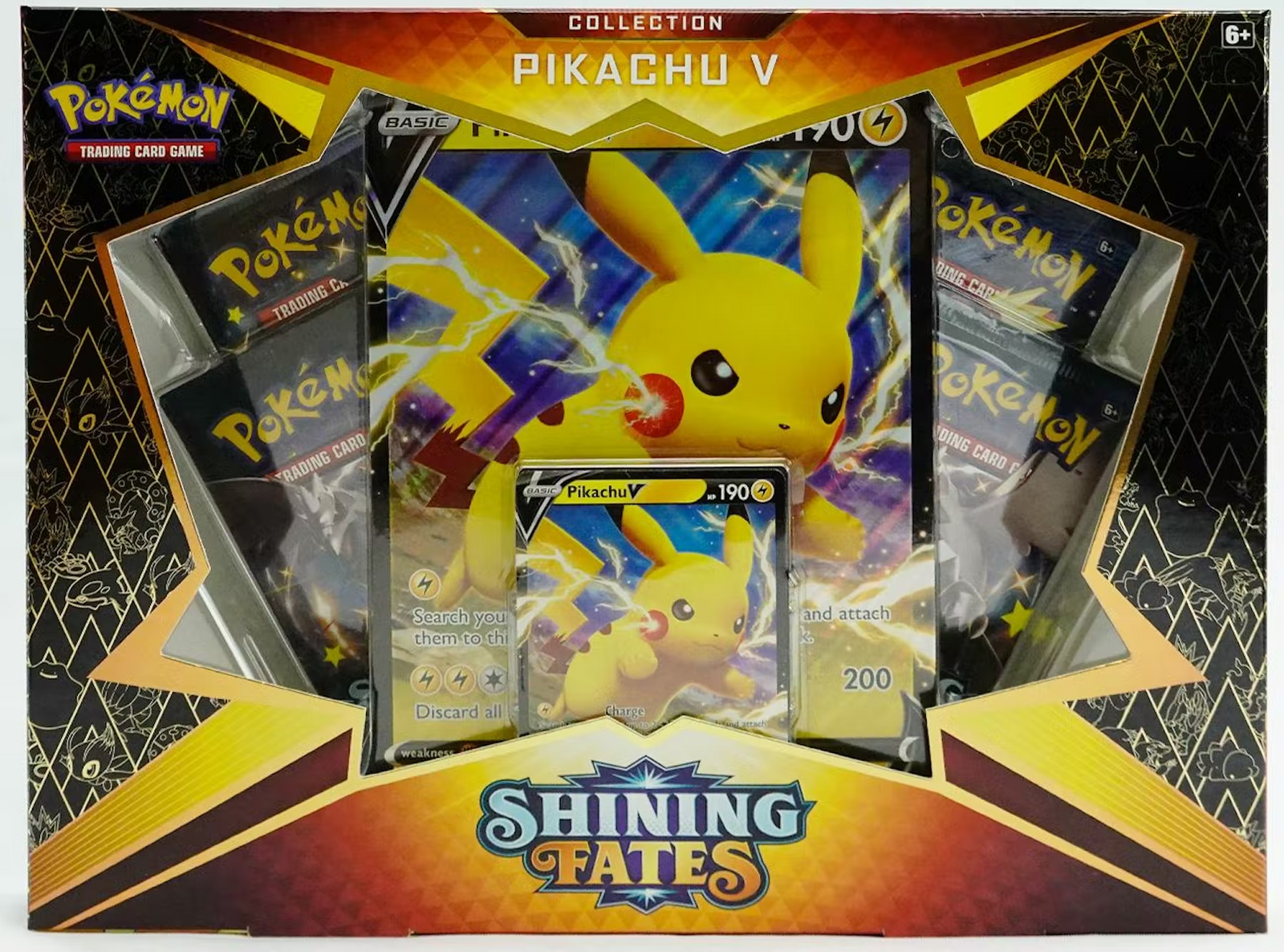 Pokemon Shining Fates Pikachu V Box