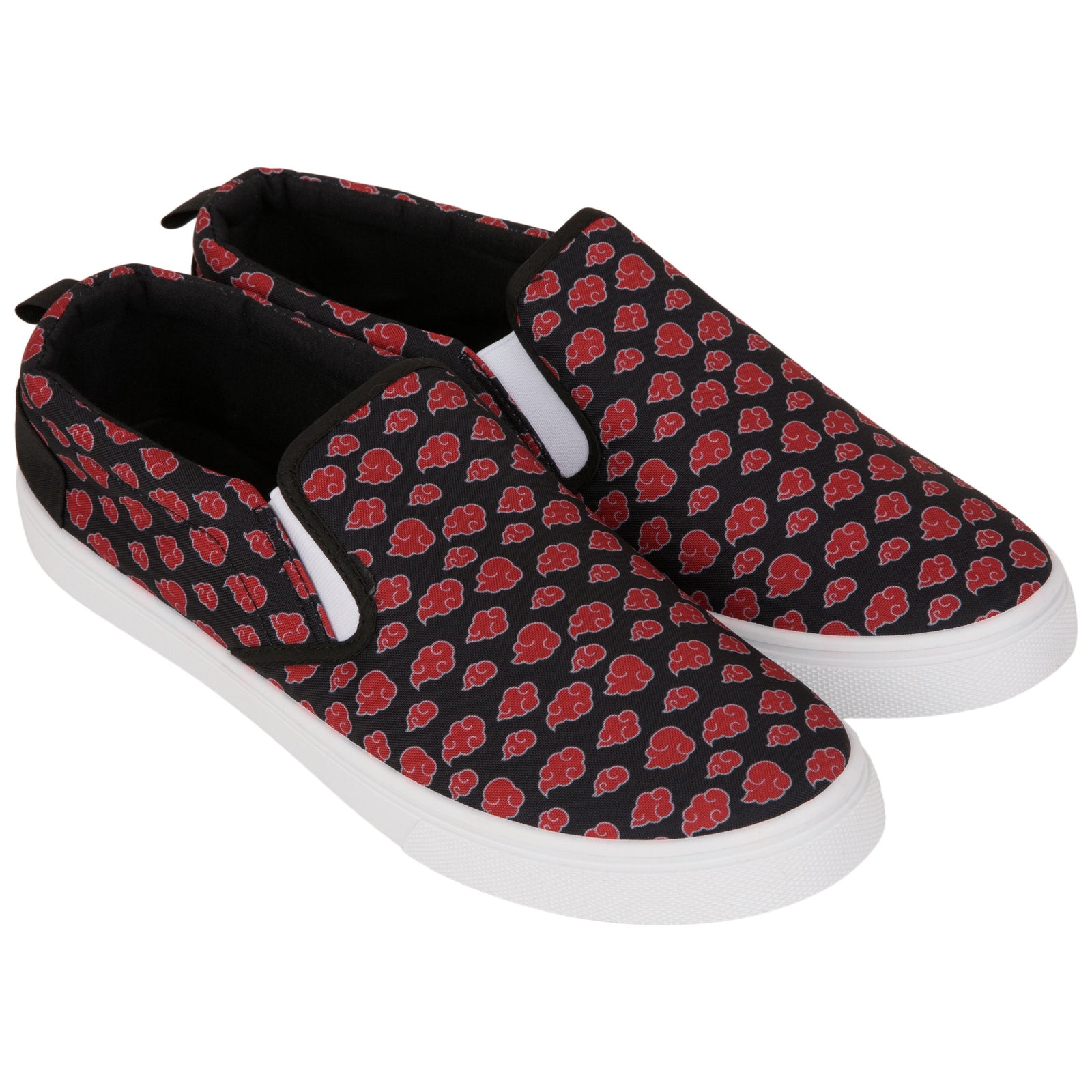 Naruto Akatsuki Cloud Print Slip-On Shoes