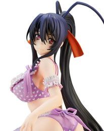 High School DxD HERO PVC Statue 1/7 Himejima Akeno Lingerie Ver. 14 cm