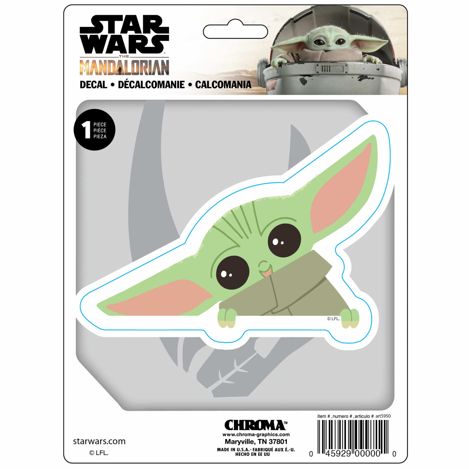 Star Wars The Mandalorian Grogu Peeking 6