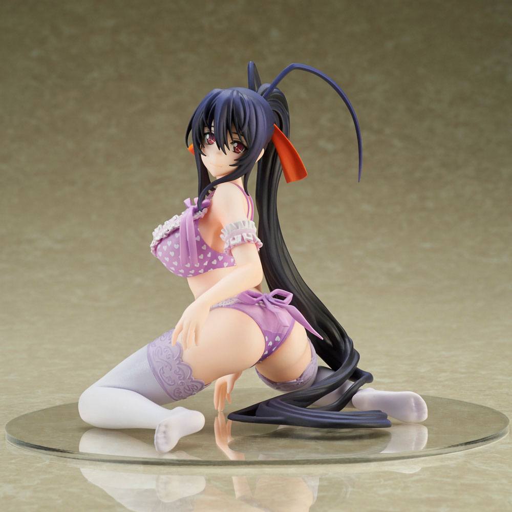 High School DxD HERO PVC Statue 1/7 Himejima Akeno Lingerie Ver. 14 cm