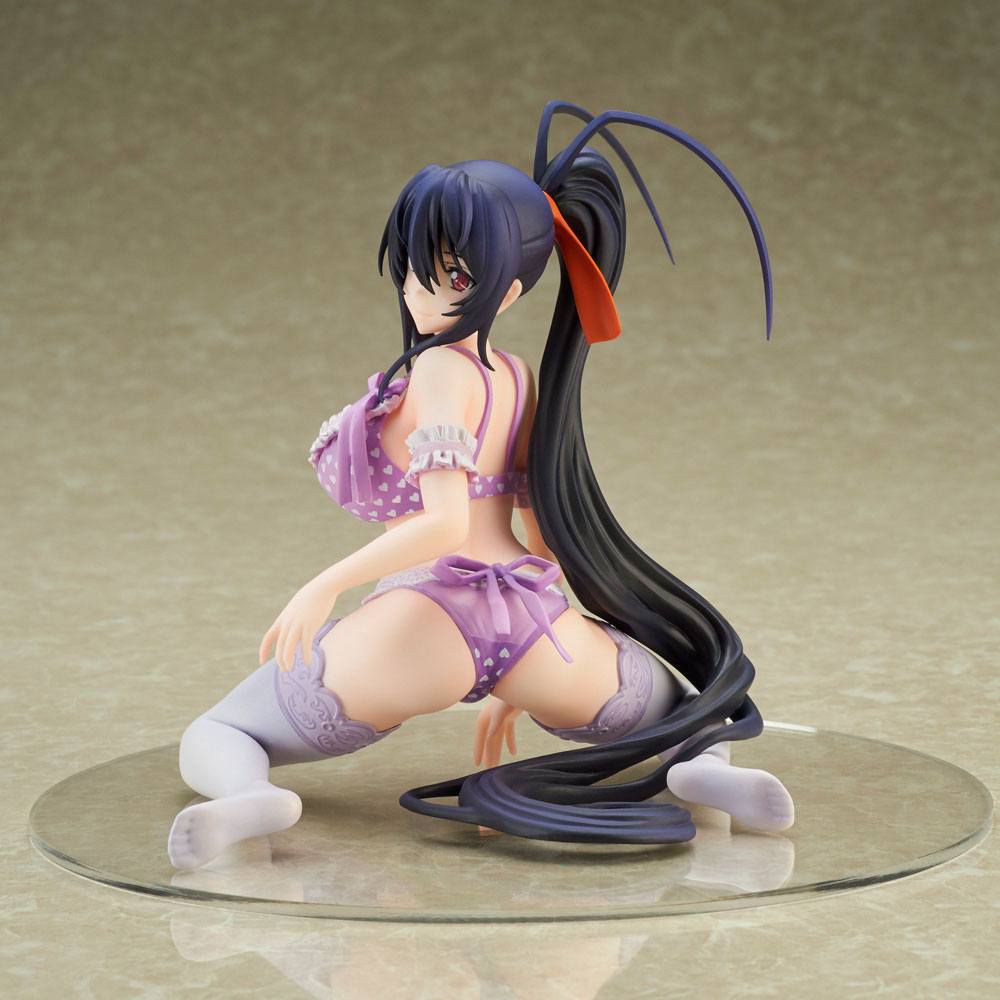 High School DxD HERO PVC Statue 1/7 Himejima Akeno Lingerie Ver. 14 cm