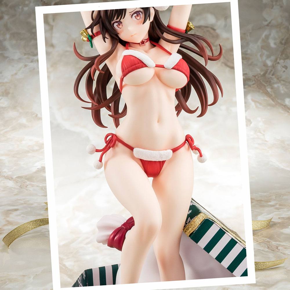 Rent-A-Girlfriend PVC Statue 1/6 Mizuhara Chizuru Santa Bikini de Fuwamoko 2nd Xmas 26 cm